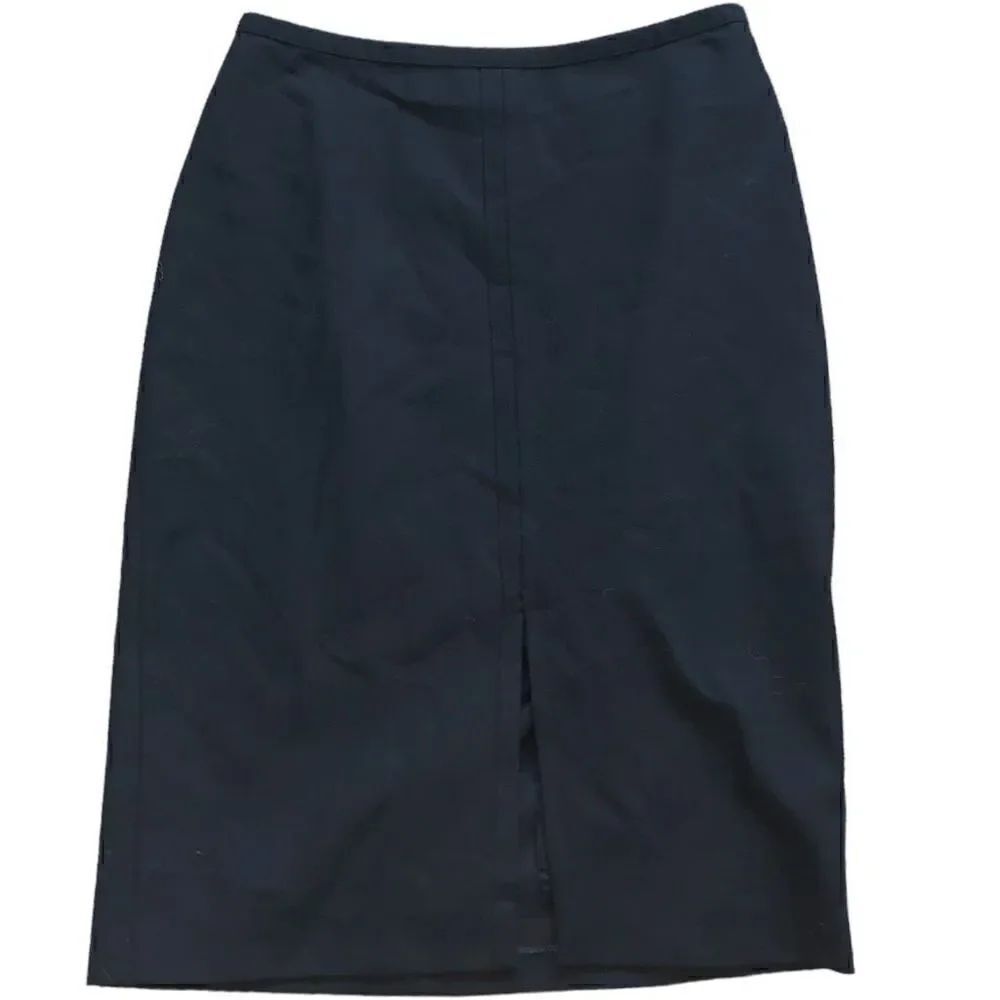 🐿️ BCBG MaxAzria Black Wool Blend Pencil Skirt Size 0